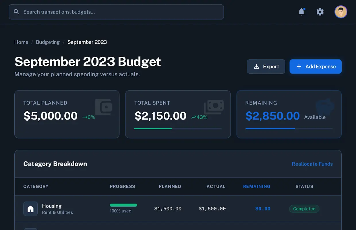 Ledger detail